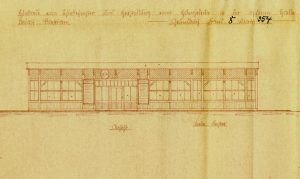 technische Zeichnung der Veranda